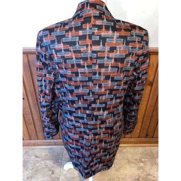 1980 Princeton University‎ 25th Reunion Jacket Blazer Orange Gray Nassau Hall - Picture 5 of 11